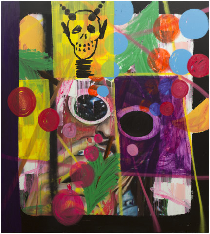 David Griggs Sorry Kurt, 2017; acrylic and oil on canvas; 200 x 180 cm; enquire