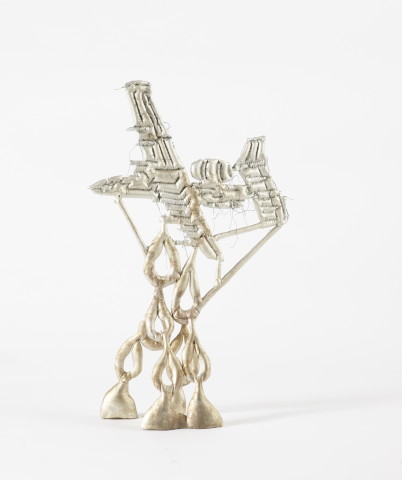 Caroline Rothwell Cloud Seeder, 2014; Britannia metal; 54 x 35 x 12 cm; enquire