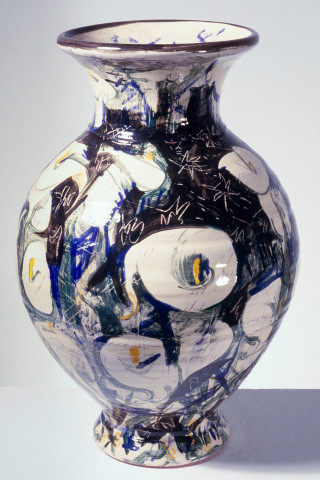 Victor Rubin Arron Lilies I, 1987; glazed earthenware; enquire