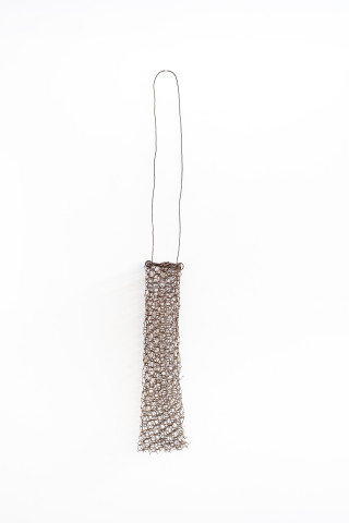 Lorraine Connelly-Northey Narrbong, 2019; CONNL - 0013; rusted rabbit-proof fencing wire; 220 x 32 x 23 cm; Enquire