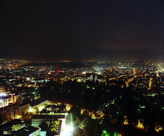 Anne Zahalka oom 4212 view to Treasury Gardens (right panel), Hotel Suite, 2008; Type C print; 75 x 92.5 cm; enquire