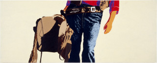 Maria Kozic Western Spaghetti (c.), 1984; acrylic on canvas; 60.5 x 152 cm; enquire