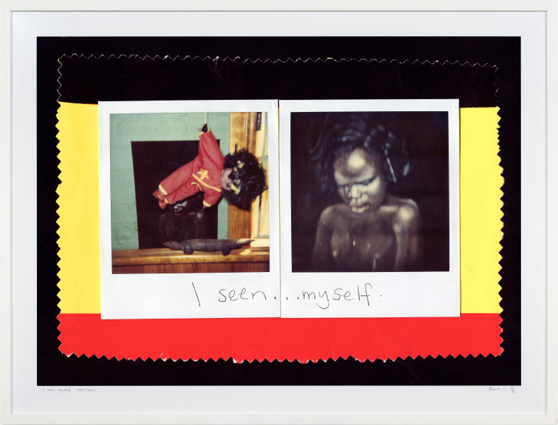 Destiny Deacon I seen myself, 1991-2003; light jet print from Polaroid original; 121 x 158.5 cm; (framed); Edition of 15; enquire