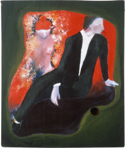 Vivienne Shark LeWitt A Rebours, 1983; acrylic on wood; 14 x 16 cm; enquire