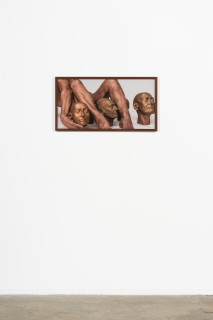 installation view; Julie Rrap Un-Becoming Monuments #9, 2026; digital print on metallic rag paper; 42 x 79 cm; Edition of 5 + 2 AP; enquire