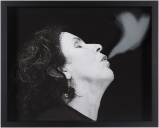 Julie Rrap Blow Back #24, 2018; digital print and handground glass; 52 x 64 cm; Edition of 3 + AP 1; enquire