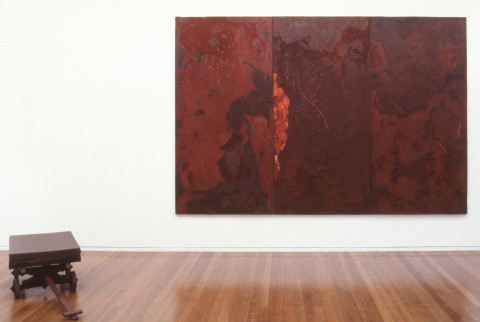 Mike Parr Veneer ('The Dead Class'), 1992; acrylic on linen; 51 x 60 cm; enquire