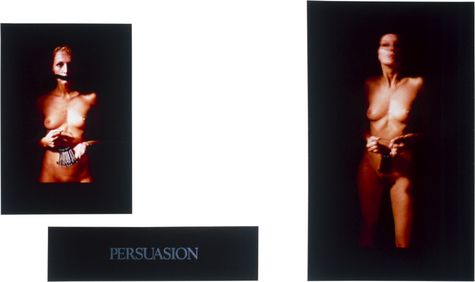 Christine Webster, Persuasion, 1988; cibachrome prints; 127 x 214 cm
