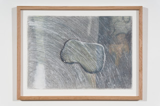 Callum Morton Spill #4, 2024; pencil and gouache on paper; 30 x 42 cm; enquire