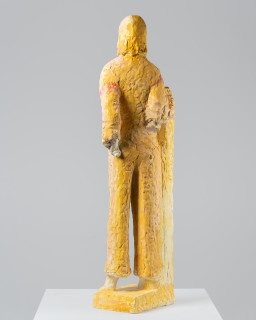 Linda Marrinon Woman with turquoise jewellery, 2026; painted plaster; 99 x 28 x 25 cm; enquire