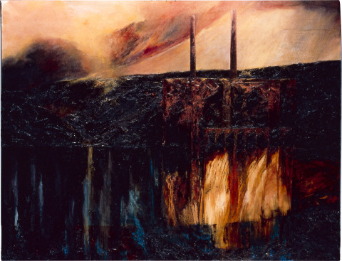Mandy Martin Powerhouse, 1988; oil on linen; 230 x 280 cm; enquire