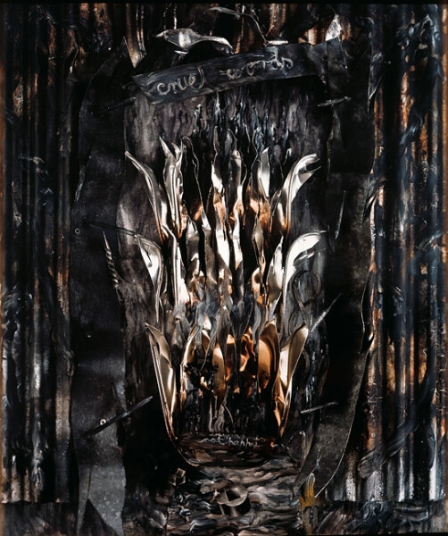 Fiona Hall Divine Comedy Inferno, canto III: The Gates of Hell, 1988; polaroid photograph; 53 x 68 cm; series of 12 images; enquire
