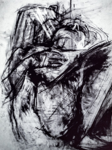 Marion Borgelt Figure Study, 1982; charcoal on paper; enquire