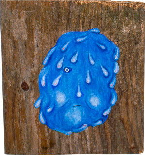 Maria Kozic VISIONARYALS 1, 2000; acrylic on wood; 59 x 53.5 cm; enquire