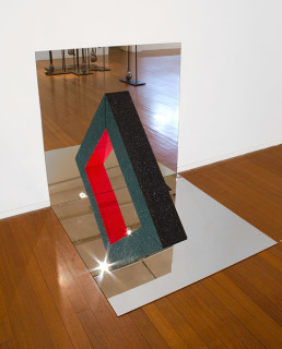 Jonny Niesche A. Sprinkle, 2012; mirror, wood, glitter, glue, acrylic paint; 120 x 120 x 120 cm; enquire