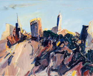 Kevin Connor Broadway (near Railway Square), 1984; oil on Belgian linen; 122 x 152 cm; enquire