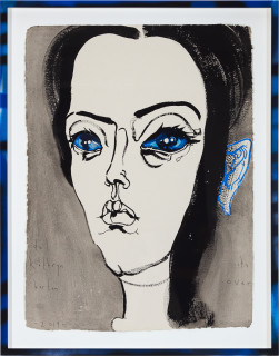 Del Kathryn Barton its over, 2019; gouache on paper, hand finished frame; 87 x 67.5 cm; enquire