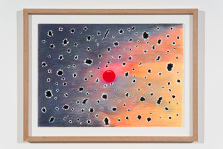 Callum Morton The Hole Story #12: Space Junk, 2026; pencil and gouache on paper; 30 x 42 cm; enquire