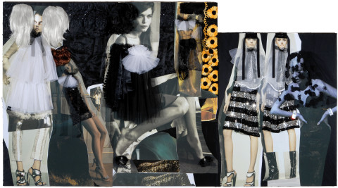 Jacqueline Fraser 2. "MAGIQUE/Area 51", 2008; backlit photographs and mixed media; 2 panels: 182 x 212; 152 x 122; enquire