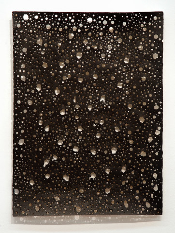 Lindy Lee Conflagrations From the End of Time (5), 2009; paper, fire, Chinese ink; 76 x 56 cm; enquire