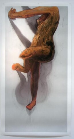 Julie Rrap Body Rub 1, 2006; archival print on watercolour paper; image size: 199 x 100cm, paper size: 210 x 110 cm; Edition of 9 + AP 1; enquire