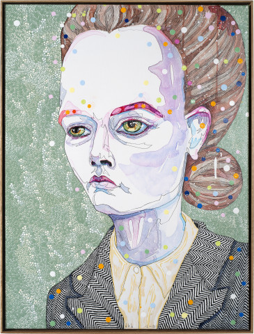 Del Kathryn Barton to hold 1, 2013; synthetic polymer paint and gouache on polyester canvas; 82 x 62 cm; enquire
