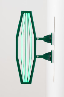 Callum Morton City Lights #10, 2026; steel, 2Pac polyurethane, lights; 70 x 35 x 12 cm; enquire