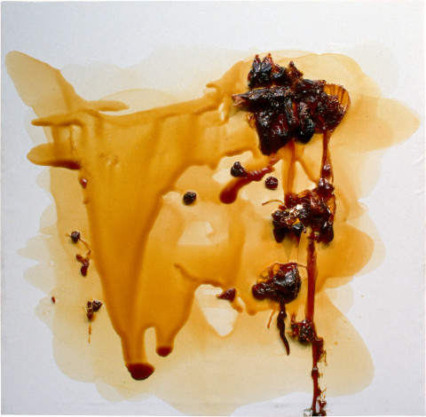 Dale Frank The White Dead Slut Painting — Rock, 1996; varnish on acrylic on linen; 200 x 200 cm; enquire