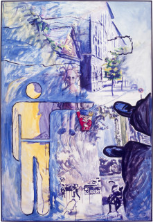 Gunter Christmann Total Recall, 1991; acrylic on canvas; 244 x 168 cm; enquire