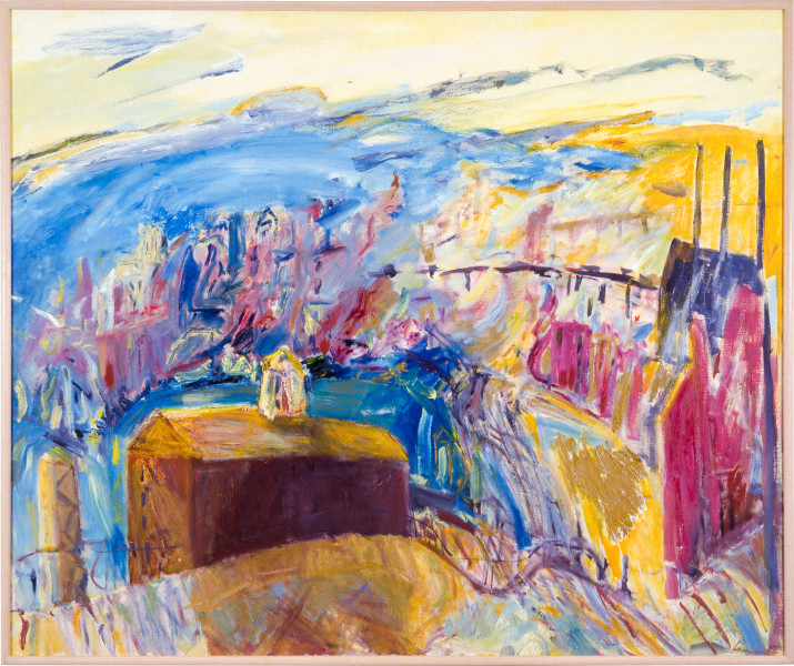 Kevin Connor Morning Sky, Pyrmont, 1984-1985; oil on Belgium linen; 153 x 183 cm