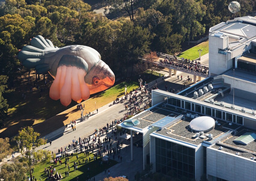 Patricia Piccinini Skywhale, 2013; hot air balloon; 3400 x 2300 x 2000 cm; enquire