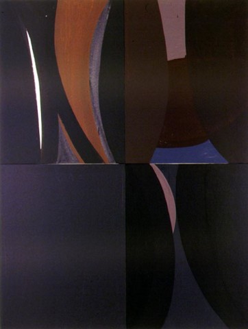 Tony Clark Lontano XXIII, 2000; from the series Lontano; Acrylic on canvas board; 122 x 91.5 cm; 4 panels; enquire