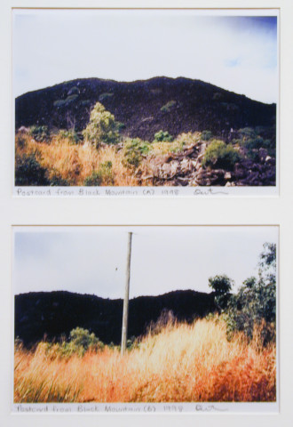 Destiny Deacon Postcard from Black Mountain A, B, 1998; 2 colour laser prints; 21 x 29.7 cm; Edition of 15; enquire