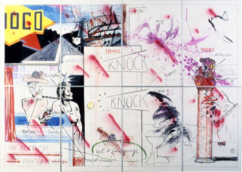 Juan Davila The Studio, 1985; gouache; 244 x 344 cm; enquire