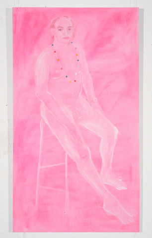 Angela Brennan Nude with Beads, 1994; oil on canvas; 186 x 91 cm; enquire