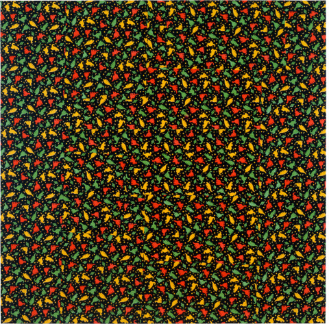 Dale Frank Getlost, 1990; printed adhesive vinyl (Contact) on canvas; 180 x 180 cm; enquire