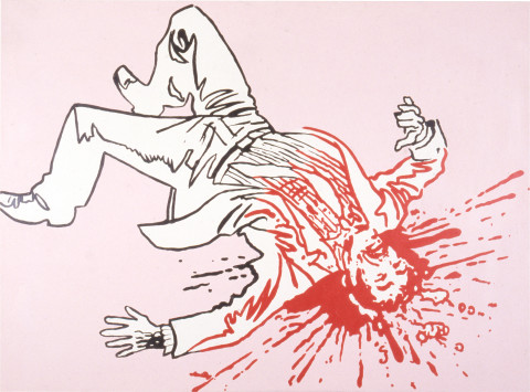 Maria Kozic Head (fall), 1988; acrylic on canvas; 150 x 206 cm; enquire