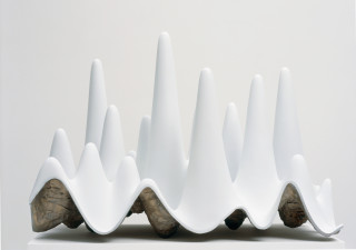 James Angus Mountains, Valleys, Caves, 2005; aluminium and acrylic; 45 x 62.5 x 35 cm; Edition of 5 + AP 1; enquire