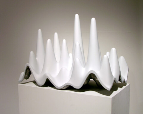 James Angus Mountains, Valleys, Caves, 2005; aluminium and acrylic; 45 x 62.5 x 35 cm; Edition of 5 + AP 1; enquire