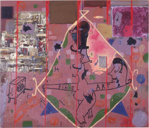 Gareth Sansom More Fine Art, 1988; oil and enamel on linen; 182.8 x 213.3 cm; enquire