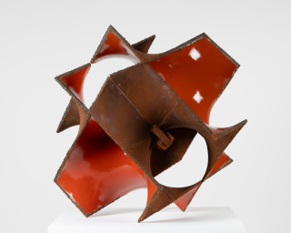 James Angus Misfit, 2025; steel, enamel paint; 84 x 97 x 86 cm; enquire