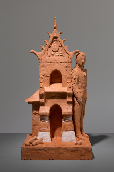 Linda Marrinon Frank Furness, Centennial Bank, 2018, terracotta, 37 x 18 x 15 cm