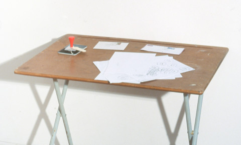 Simryn Gill Stamp, 2001; rubber stamp; 5.5 x 5.5 x 7 cm; Edition of 100; enquire