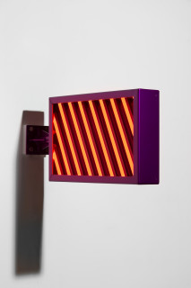 Callum Morton City Lights #2, 2026; steel, 2Pac polyurethane, lights; 33 x 67.5 x 12 cm; enquire