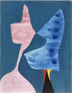 Sam Atyeo Karl Marx and Helene, 0; gouache on paper; 65 x 50 cm; enquire