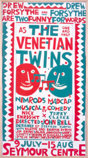 Martin Sharp Venetian Twins, 0; original poster; 141 x 49 cm; enquire