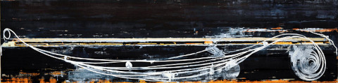 John Firth-Smith Wavelines, 2007; oil on linen; 137 x 549 cm; 4'6&quot; x 18'; enquire
