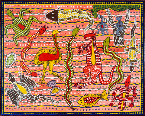 Robert Campbell Jnr Untitled 1.2.90, 1990; acrylic on canvas; 96 x 120 cm; enquire