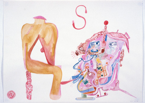 Gareth Sansom Lick, 1989; watercolour on paper; 56 x 76 cm; enquire