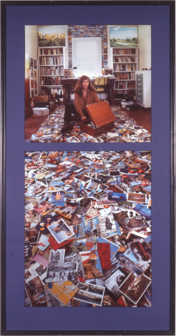 Anne Zahalka Collector #8 Self Portrait (post cards), 1996; Ilfochrome print; 80 x 42 cm; Edition of 20; enquire